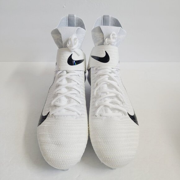 NEW Nike Alpha Menace Elite 2 Flyknit Football Cleats CI1530-100 Size 11.5 White main image 5